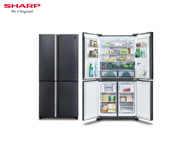 元暉 SHARP四門十字對開除菌冰箱
