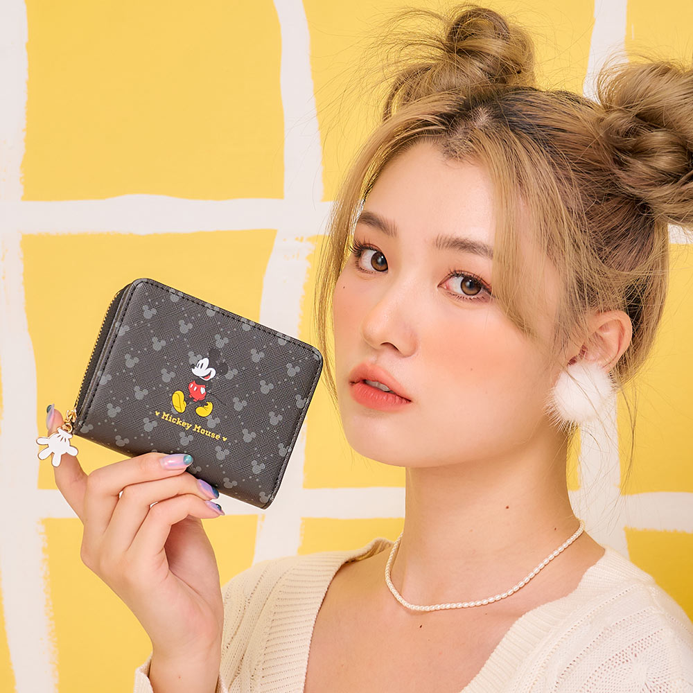 【kiki STUDIO】DISNEY經典米奇-短夾-黑