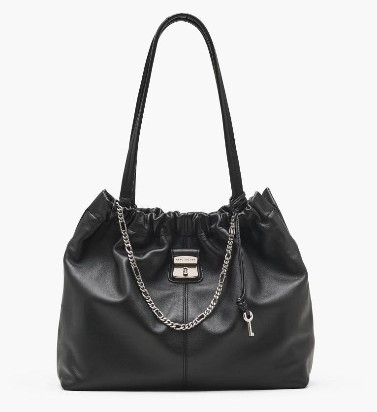 *【MARC JACOBS】CRISTINA系列皺皺皮革肩背包