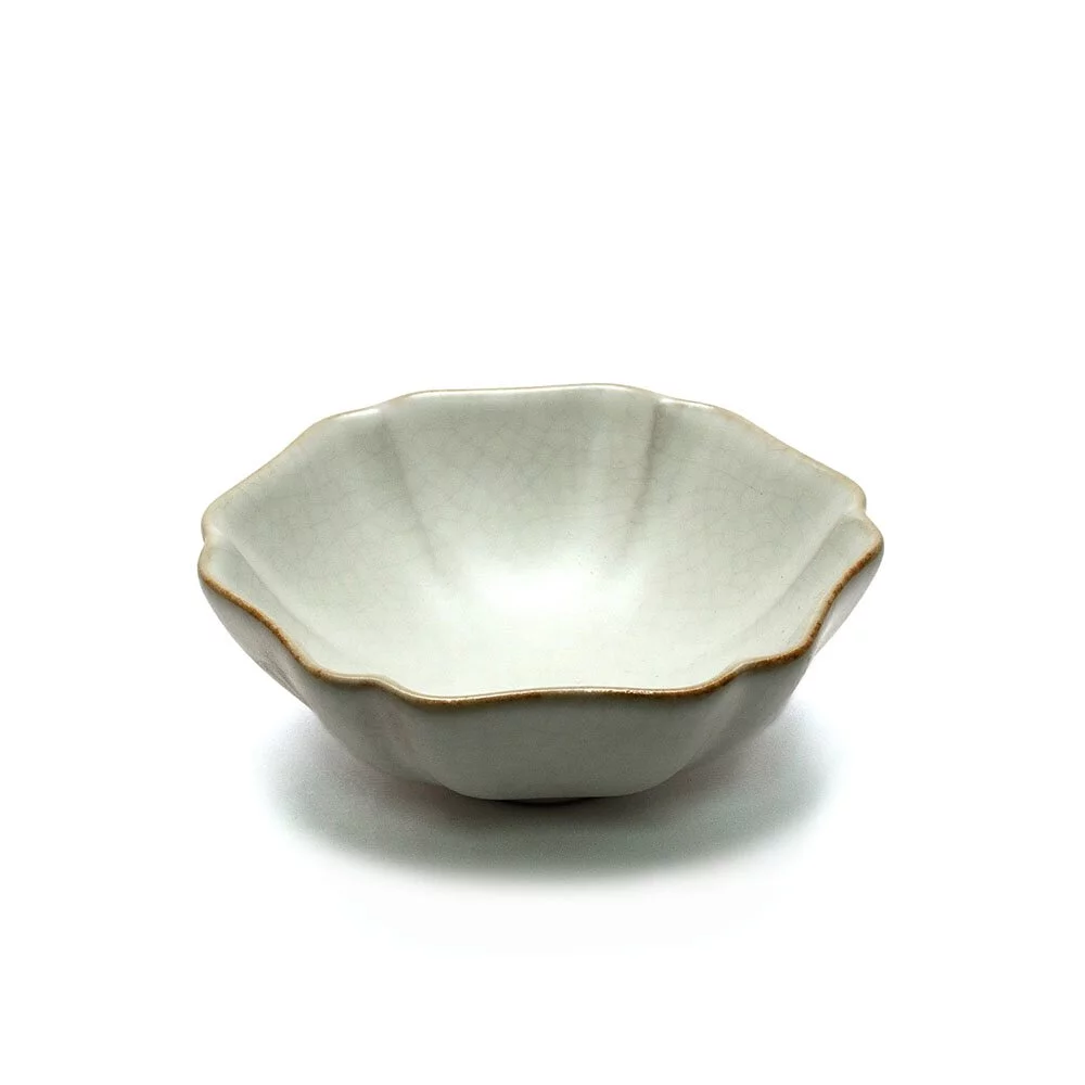 【中港陶作坊】懷汝大牡丹杯 170ml-牙白