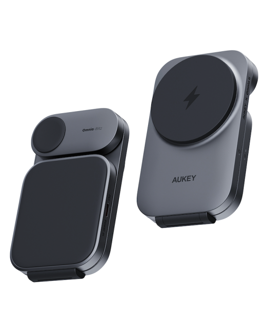 【黑五出遊必備清單】法雅客-﻿AUKEY Qi2 三合一折疊無線充