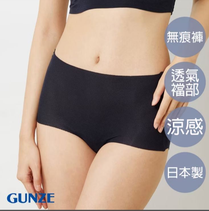 【LOFAN】GUNZE吸濕快乾無痕三角小褲-深藍-M