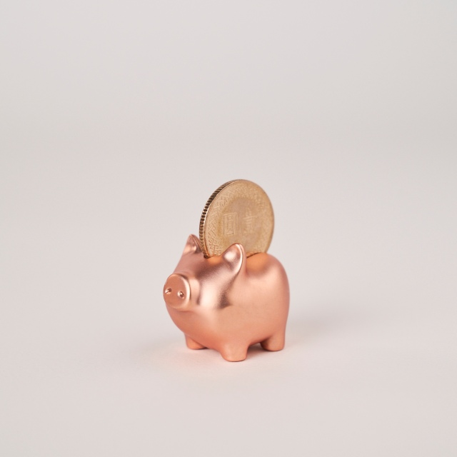 (西門)【金豬GOLDENPIG】金豬-叁(3cm)霧玫金