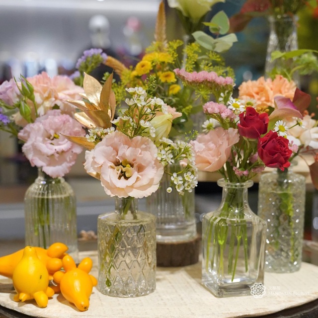 好評加開【A4 2F 文華花苑】法式復古小花瓶+每日精選花材