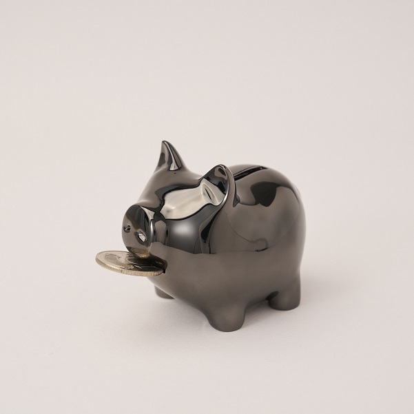 (西門)【金豬GOLDENPIG】金豬-捌(8cm)亮鎳黑