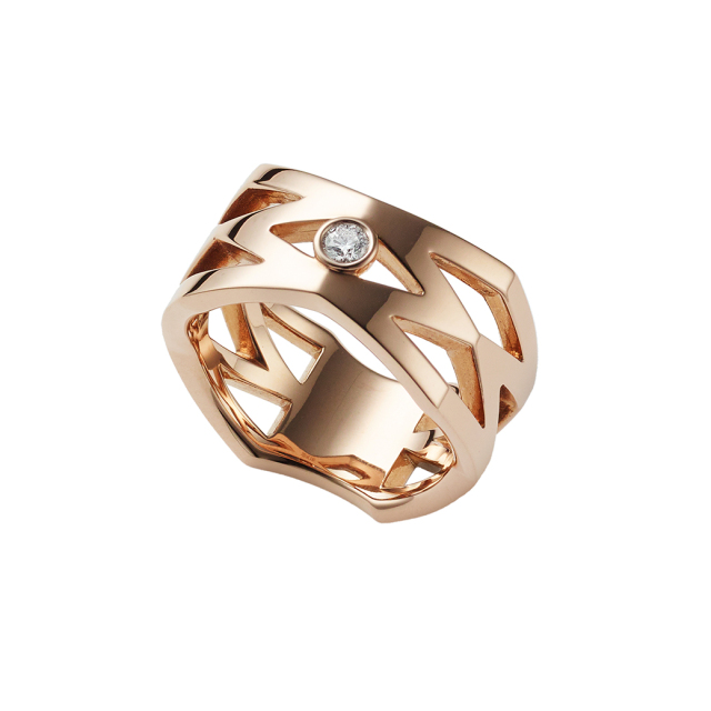 【頂級卡友專區】MIKIMOTO M Signature鑽戒18K粉紅金鑲嵌鑽石