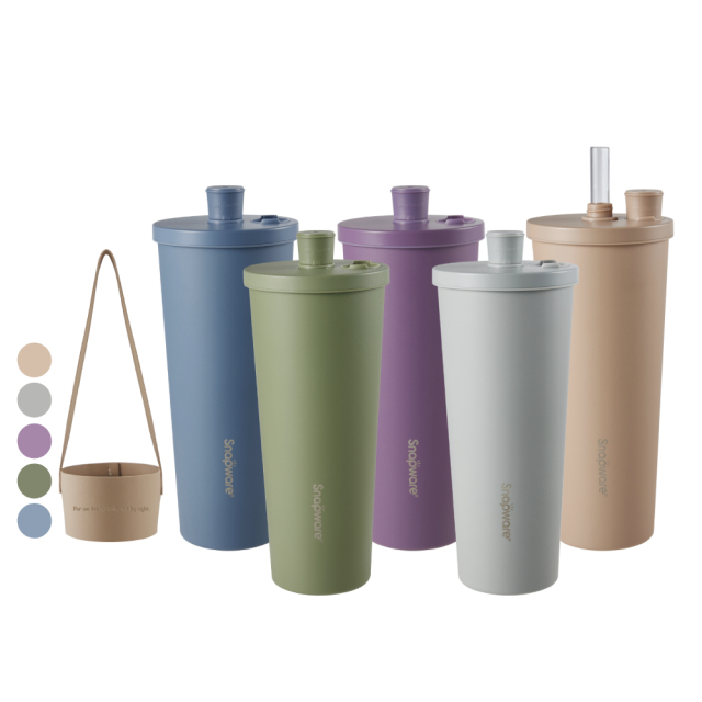 【壽星專區】SNAPWARE 鋅light輕瓷 保溫保冰跳跳吸管杯850ml
