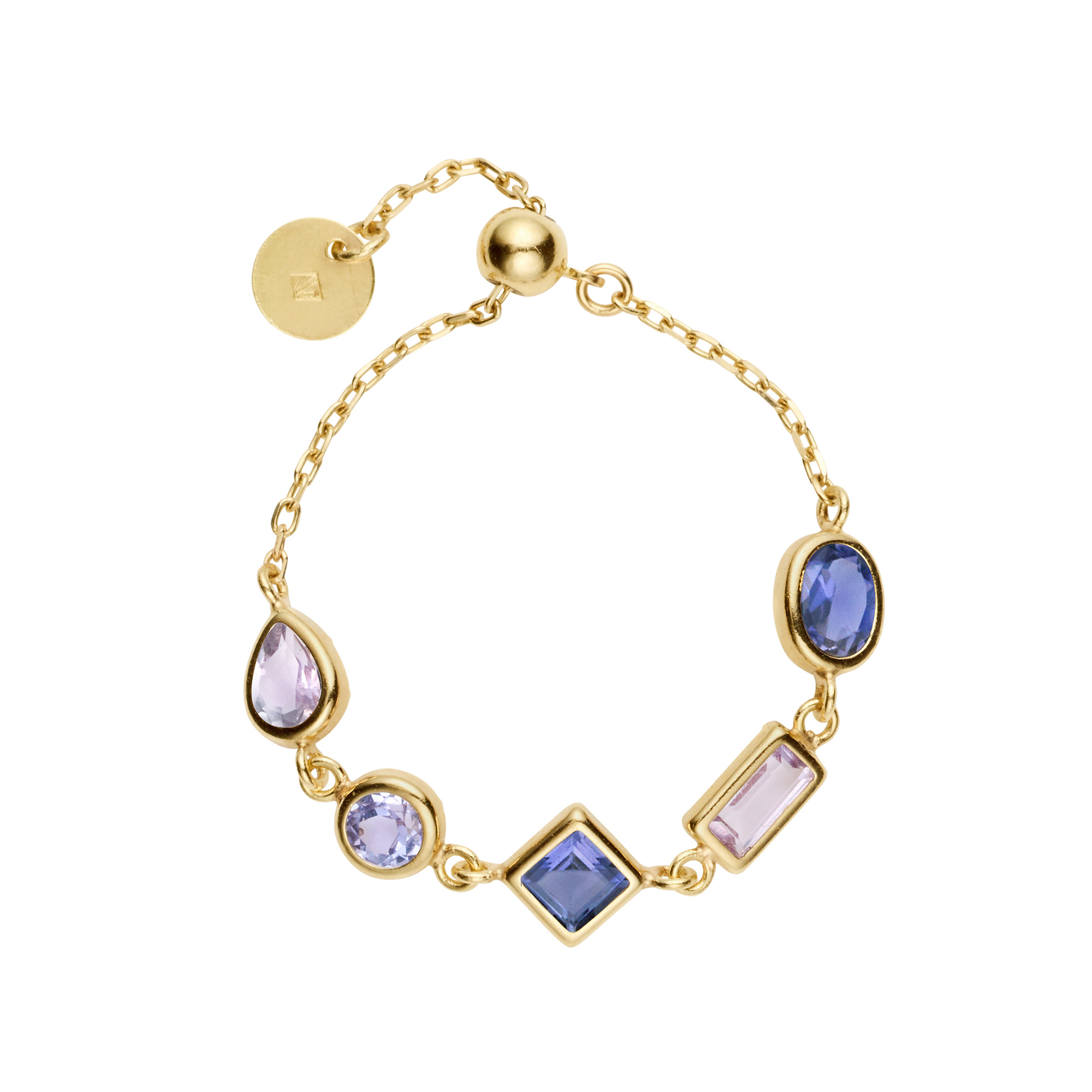*【va vendome aoyama】紫色彩寶鍊戒