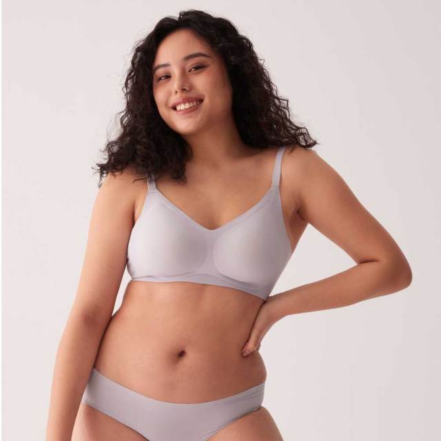 L號3件組－鎮店款 親膚無痕內衣 (黑/棉花糖粉/春日粉紫)