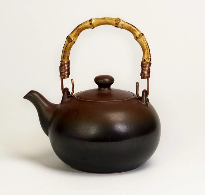 【中港陶作坊】大泡壺二式 400ml-黑紅