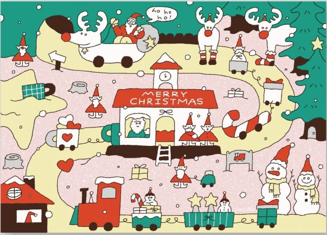 (DT)耶誕星願郵局_收藏版明信片組