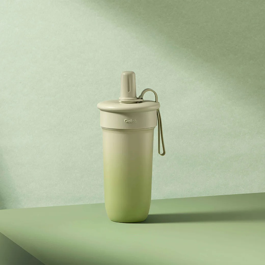 【Oolab】奶蓋師系列 豆沙吸管杯800ml-抹茶奶霜