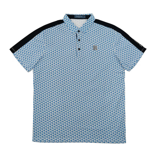 【超型穿搭提案國際男人節】RC襯衫領設計印花圖與肩線設計LOGO-POLO衫