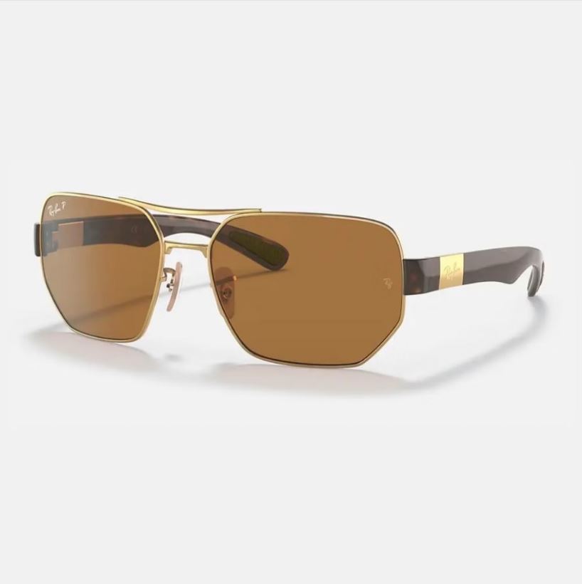 【RAY BAN】方形複合式偏光太陽眼鏡