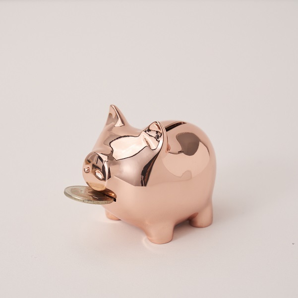 (西門)【金豬GOLDENPIG】金豬-捌(8cm)亮玫金