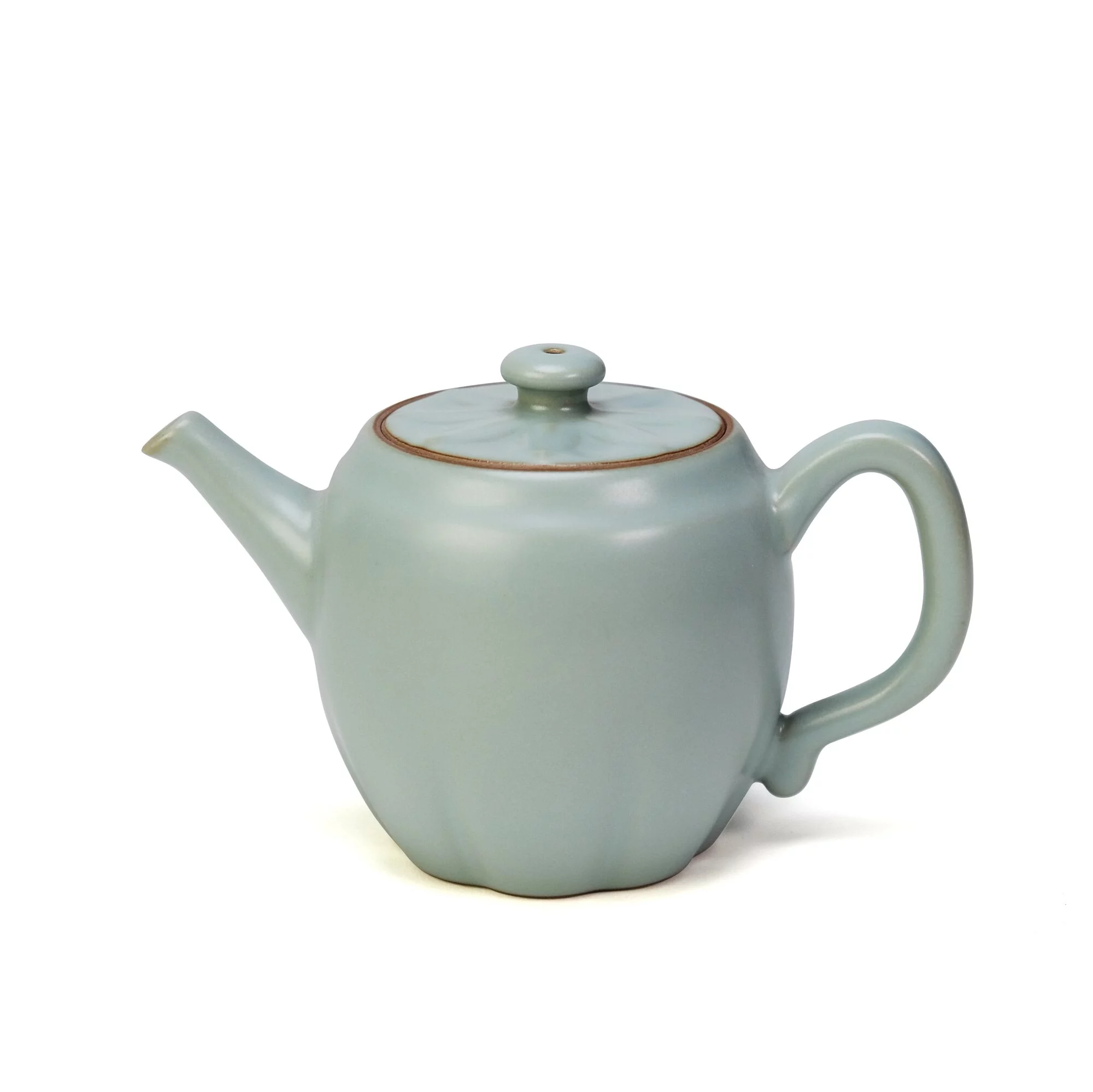 【中港陶作坊】懷汝清荷壺 250ml-粉青