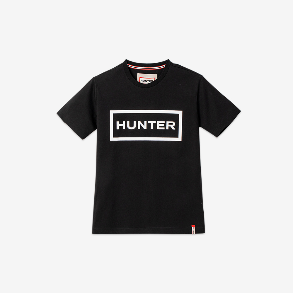 【HUNTER】ORIGINAL經典LOGO短袖上衣-黑色-L