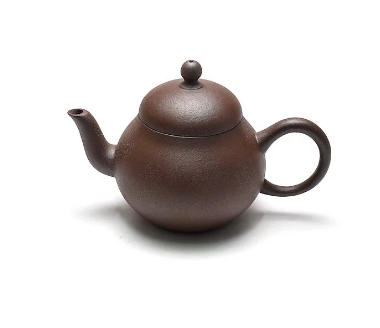 【中港陶作坊】茶人老岩泥小梨型壺 150ml-焱(三次燒)