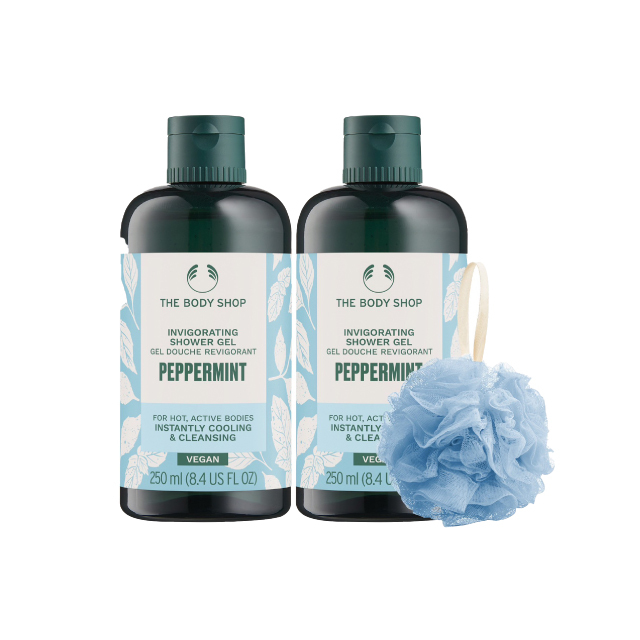 【療癒純淨洗沐】THE BODY SHOP 薄荷沁涼沐浴組