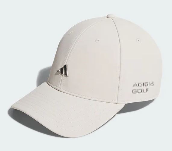 【ADIDAS GOLF】WIND.RDY 金屬感高爾夫球帽(女)-米