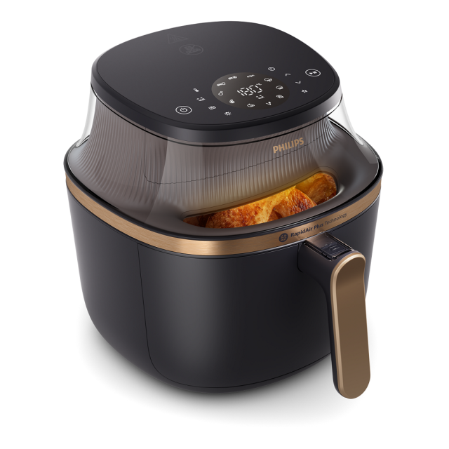 【有點輕食煮意】飛利浦 NOVA透視海星氣炸鍋4.2L(黑)NA322
