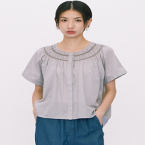 【E-WEAR】波西米亞的夢境圓領造型襯衫