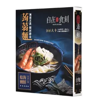 自在食刻蛤蜊海鮮蒟蒻麵1入