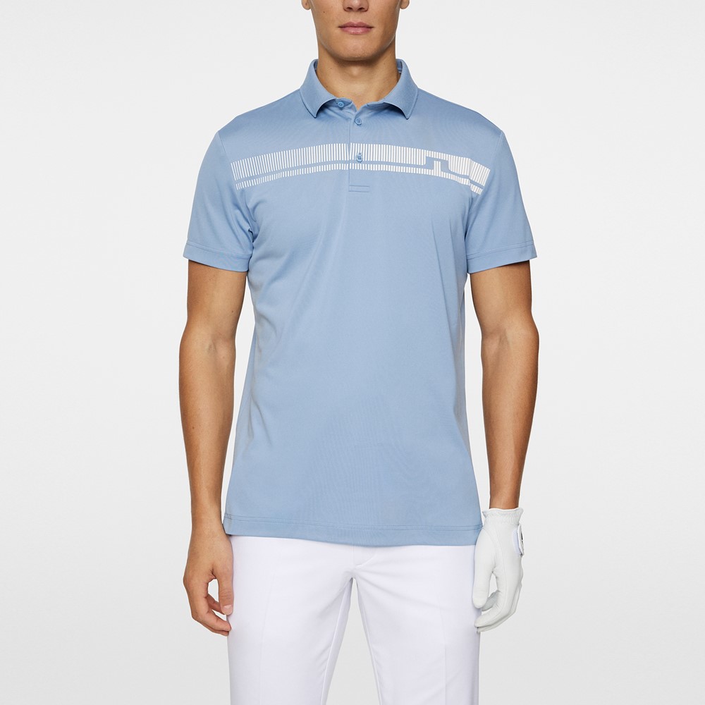 【J.LINDEBERG】JL機能 2.0 Polo-迷霧藍-L