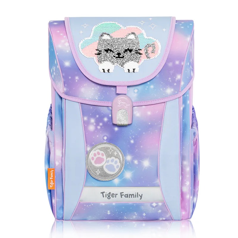 【Tiger Family台中店】學院風超輕量護脊書包Pro 2S-雲朵小貓