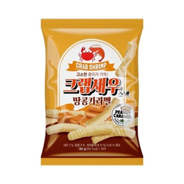 【環球系列-韓國週】Deltory酥脆蝦條焦糖花生醬風味60g