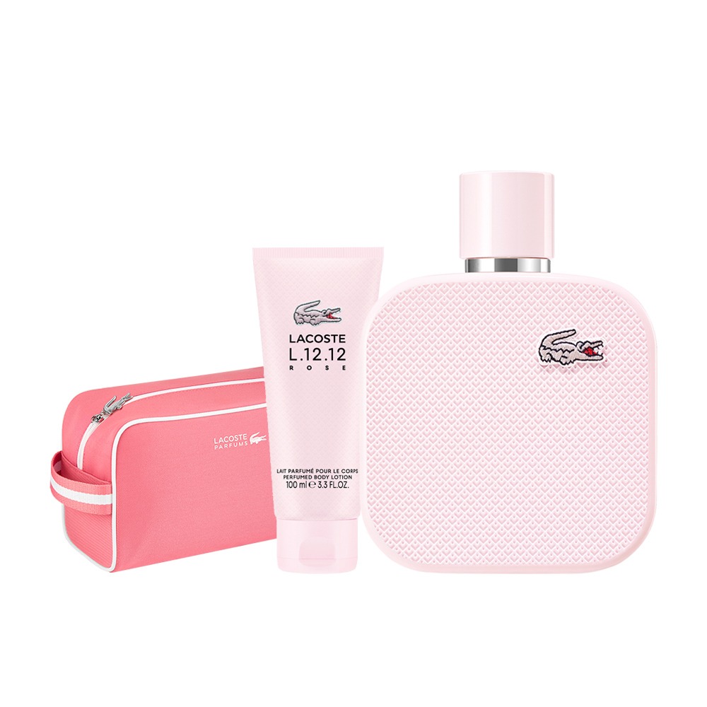 【鋒恩香水】LACOSTE經典玫瑰淡香精100ml(贈盥洗包+身體乳)