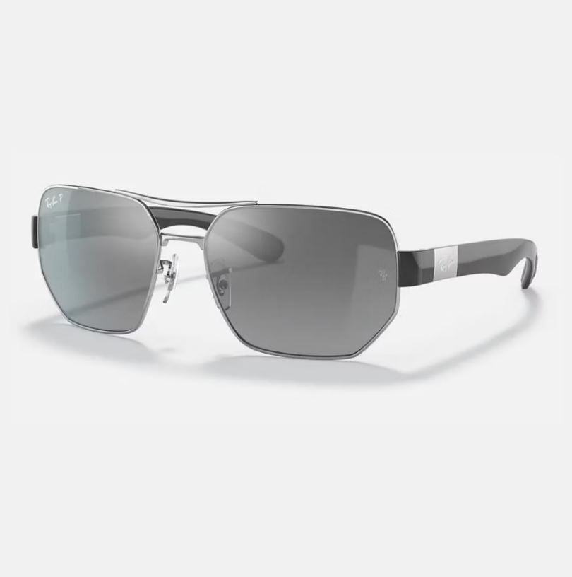【RAY BAN】方形複合式偏光太陽眼鏡