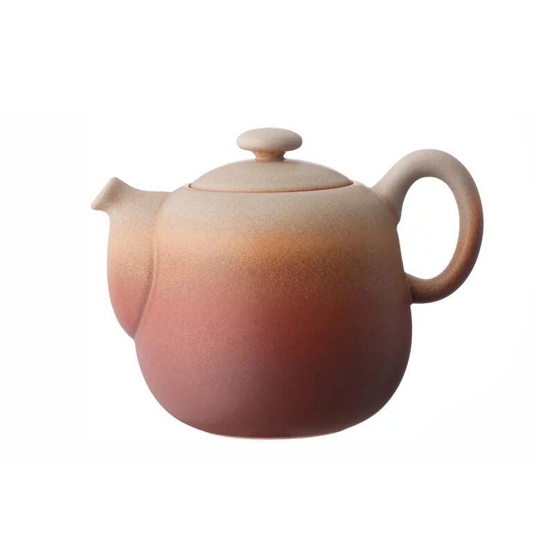 【中港陶作坊】滿足壺 190ml-紅黃
