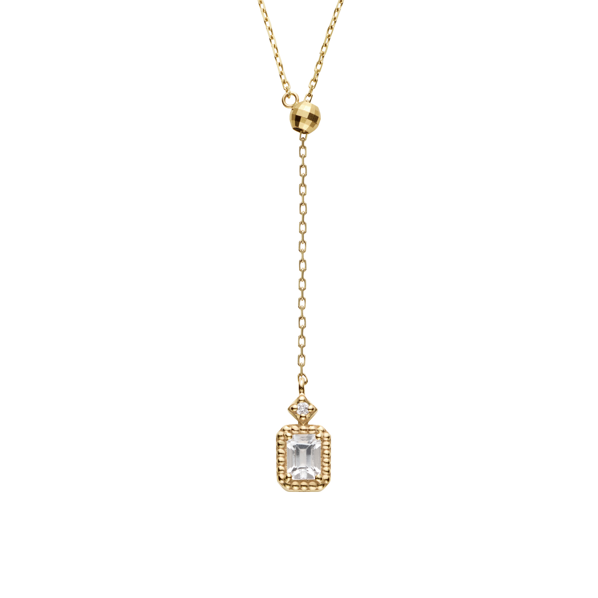 *【va vendome aoyama】《限定品》白色拓帕石項鍊