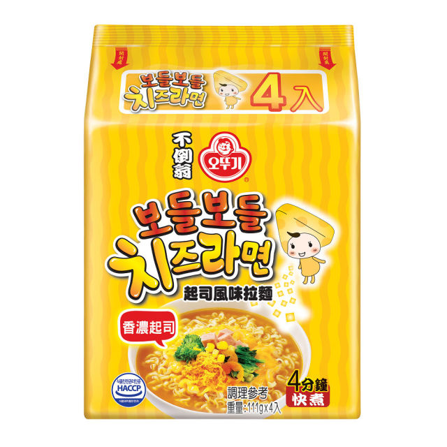 【POINT出新滋味】不倒翁 起司風味拉麵(111g*4入)