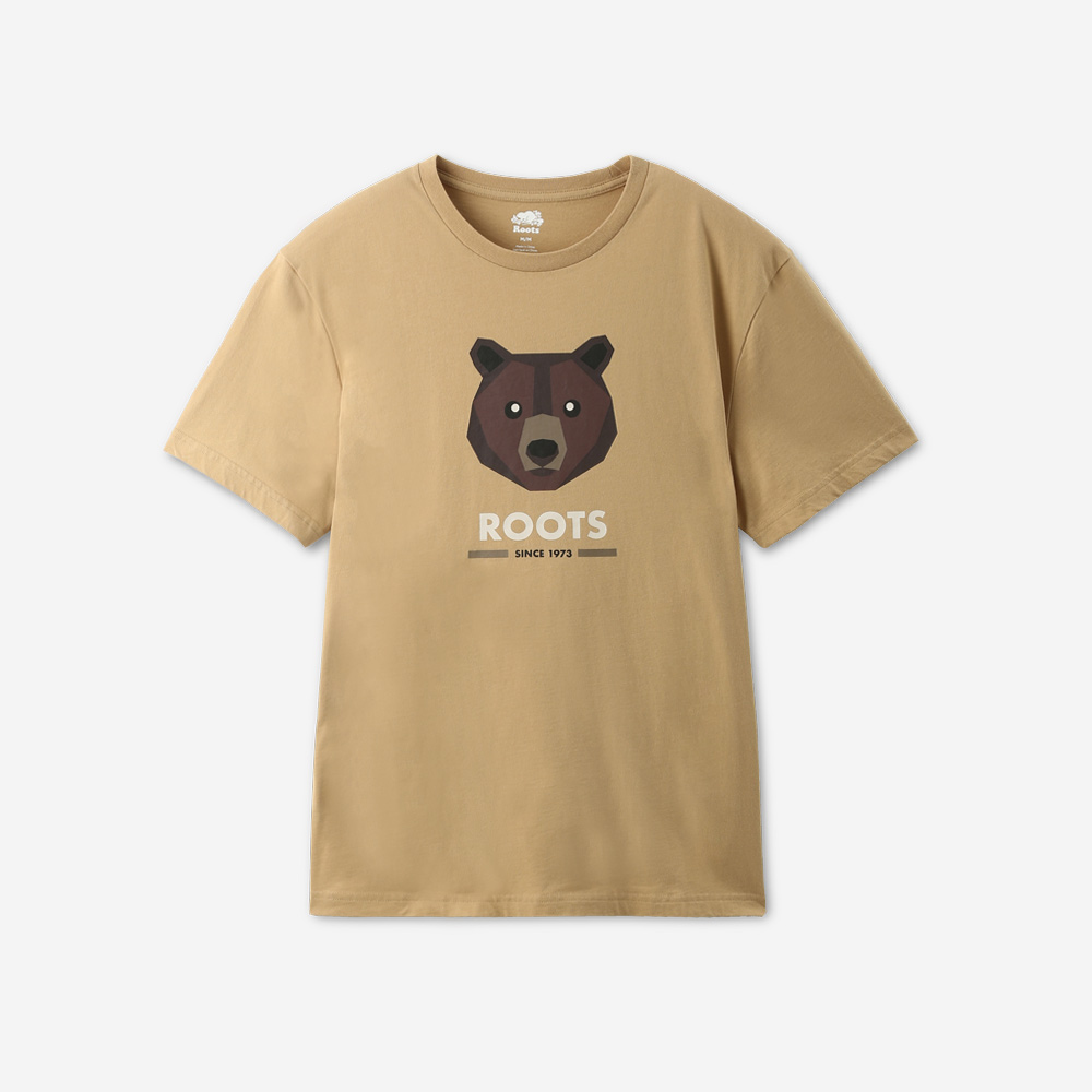Roots 男裝- OUTDOORS ANIMAL短袖T恤(棕色)-S