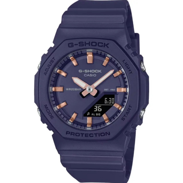 *【ERICA】CASIO G-SHOCK WOMEN 八角雙顯腕錶 (海軍藍)