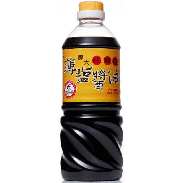 【扣點宅配送】屏大薄鹽醬油710ml*6入